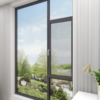 Ventana Oscilobatiente de PVC Estándar Europeo, Resistente a la Intemperie y Energéticamente Eficiente para Edificios de Baja Altura