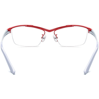 Gafas de titanio Borregls para hombre, montura de diseñador, ligeras, cuadradas, de media montura, semimontura, ópticas, 185763