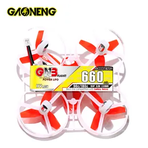 GAONENG GNB 1S 3.8V HV 660MAH 650MAH 90C LiPo Battery PH2.0 Connector FPV DRONE NanoHawk