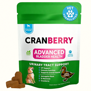 Masticables Blandos para Perros con Arándanos y Sabor a Pato para la Salud Urinaria y la Vejiga, Matriz de Defensa Urinaria Dirigida, 70 Unidades - Product Image 1
