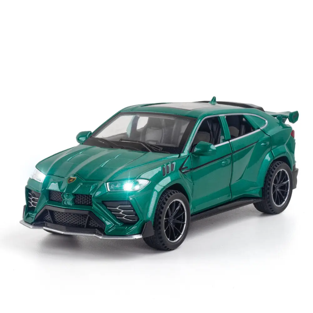 Collect able Edition Diecast 1:32 <span class=keywords><strong>Lamborghini</strong></span> Urus 6 Öffnungs türen Automodell Spielzeug Metall Pull Back Alloy Toy Diecast Model Car