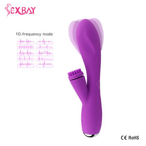 Sexbay OEM/ODM masturbador de doble movimiento estimulador del clítoris del punto G 10 frecuencia consolador vibrador conejo juguete sexual para mujeres - Product Image 3