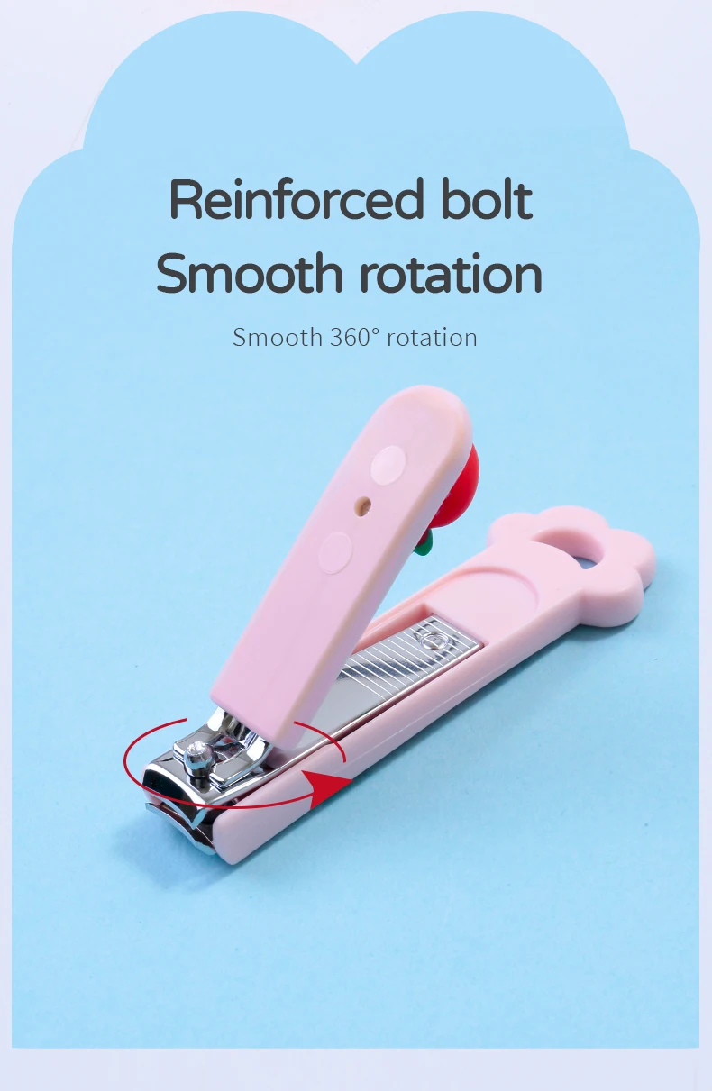 Lameila Custom Logo Stainless Steel Nail Clippers Wholesale Round Head Toe Nail Cutter Clipper Fruit Baby Cuticle Clipper C0190