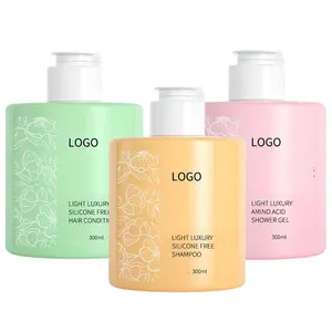 Organic Antifungal Custom Logo Amino Acid Shampoo Hair Care Treatment Conditioner Body Wash Shower Gel Set Kit