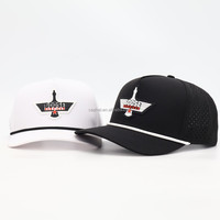 Casquette de baseball 5 panneaux personnalisée de haute qualité avec logo, imperméable et respirante, pour hommes et femmes golfeurs, avec fermeture à cordon réglable