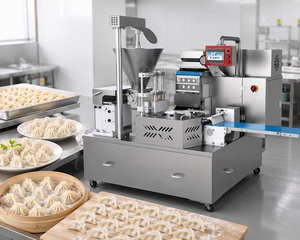 Machine à raviolis automatique de haute qualité pour Siu Mai, raviolis aux crevettes, <span class=keywords><strong>Khinkali</strong></span>, intégrée à la gamme de produits - Product Image 2