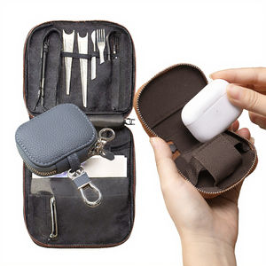 Funda de Cuero para Llaves, Moderna y Pequeña, Bolsa Universal para Colgar en la Cintura con Cuero Vacuno para Auriculares Bluetooth Apple, Estuche Protector - Product Image 2