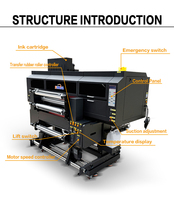 Machine d'impression UV DTF haute vitesse 60 cm avec laminatrice automatique intégrée pour autocollants en feuille d'or et d'argent