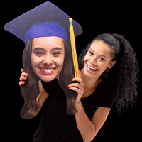 Grandes découpes de tête de remise de diplôme de mariage surdimensionnées personnalisées Matériau plastique du panneau mousse coreflute papier cartonné écologique