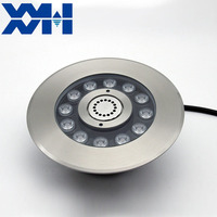 Fontaine sous-marine avec lumière LED, étanche IP68, DMX RGBW 12V, buse à jet d'eau en acier inoxydable, piscine avec télécommande