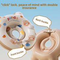 Bouée gonflable en forme de donut, motif animal rose en PVC, certifiée CE pour piscine enfant, prix usine, design tendance