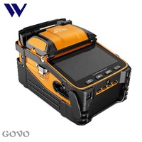 Fiber Splicer AI-9 6 motorlar sinyal yangın FTTH kaynakçı optik Fiber füzyon Splicer makinesi