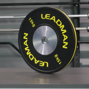 Piastre Bumper in Gomma Colorata Leadman per Competizioni, Standard IWF 450mm, 5-25KG per Cross Fitness - Product Image 4