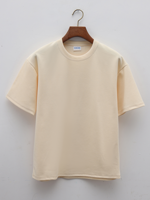 T-shirt surdimensionné en coton polyester uni en gros OEM, poids lourd, logo 3D personnalisé en mousse, impression en relief, t-shirts pour hommes