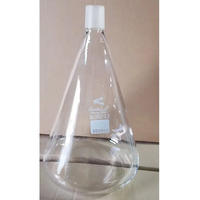 Perlengkapan Laboratorium Kaca 24/40 45/50 Sambungan Gerinda 5000 ml Botol Erlenmeyer Kaca Borosilikat