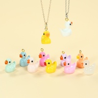 Bébés canards colorés phosphorescents, accessoires de bijoux DIY, technique d'huile coulante, ornements micro-paysagers, animaux miniatures