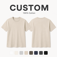 T-shirt vierge en jersey de coton épais pour homme, coupe ample et décontractée, qualité supérieure, vente en gros OEM ODM