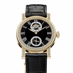 Reloj de Mujer con Caja Redonda y Diamantes, Estilo Retro, Alta Calidad, Unisex, Movimiento Tourbillon Antiguo Chino - Product Image 1