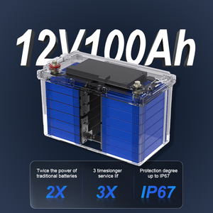 Batteries lithium-ion 12V 24V pour camping-cars, caravanes et 4x4, pack batterie 12.8V 100Ah 200Ah 4S4P LFP, fourniture d'usine - Product Image 5
