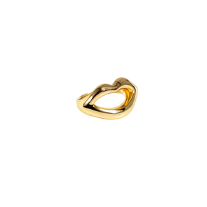 Fashion <b>Ring</b> 316L Stainless Steel PVD Gold Plating Sustainable Resistant Design - Product Image 2
