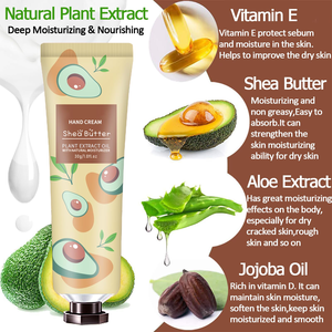 Crema de Manos Humectante con Extracto de 30g, Loción para el Cuidado de las Manos, a Base de Plantas y Frutas Naturales - Product Image 3