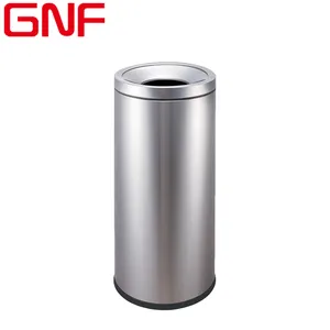 GNF Cenicero molido Cubo de basura/Cubo de basura de metal Fábrica Venta al por mayor Vestíbulo del hotel Cubo de basura de acero inoxidable
