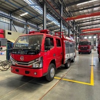 Nouveau camion-citerne à eau Dongfeng 4x2 4000L Euro 3/5 Diesel, cabine 2+3, pompier et arroseur pour la lutte contre les incendies et le sauvetage