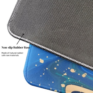 Alfombrilla de Ratón XXL para Juegos con Diseño Personalizado, Textura de Mármol Fluido Dorado y Azul, Alfombrilla de Escritorio Grande de Tela Suave Antideslizante para Oficina y Hogar - Product Image 2