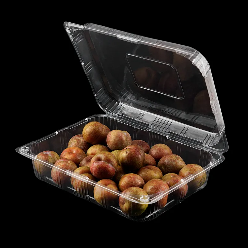 Çevre dostu gitmek için konteynerler gıda tek kullanımlık pet pp pvc şeffaf plastik 160 oz gıda ambalaj kutusu gıda için