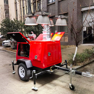 Menara lampu konstruksi tahan lama, Lift engkol Manual 7m + Generator Diesel tipe senyap - Product Image 4