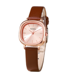 Nuevo Estilo, Reloj de Cuarzo para Mujer, Elegante, Cuadrado, Versátil, para la Vida Diaria, con Múltiples Zonas Horarias, Sensación de Alta Gama - Product Image 5