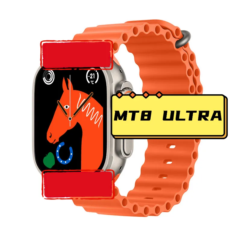 New Watch 8 Mt8 Ultra With Long Battery Life Real Three Press The Key Smart Watch 8 Ultra Pk H10 Ultra