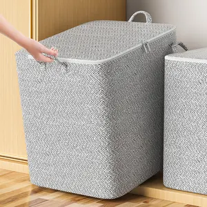 Bolsa de almacenamiento de edredón doméstico de gran capacidad, bolsa de almacenamiento de edredón para ropa, cesta de almacenamiento de clasificación de edredón para sala de estar y dormitorio