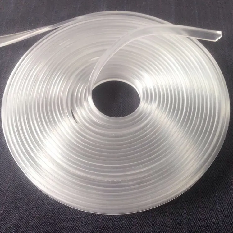 Natural white silica gel silicone rubber strip high temperature resistance