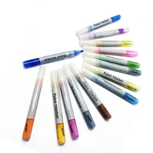 Benzersiz sanat ve el sanatları su bazlı mürekkep boya kalemi kalemler, sıcak satış premium 1.0mm akrilik boya kalemi takım