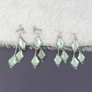 ต่างหูคริสตัลสีฟ้าแบบหนีบหูหลากสีสำหรับวันเดอร์แลนด์เกมใหม่ - Product Image 6