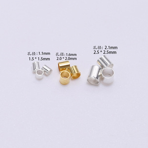 Tubos de posicionamiento chapados en cobre para la elaboración de joyas, accesorios de bricolaje, tamaños de 3 mm, 4 mm y 5 mm - Product Image 4