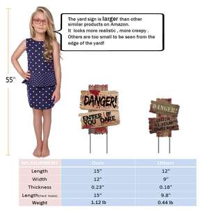 ชุดตกแต่งสวนแบบมีเสาไฟสำหรับวันฮาโลวีนป้ายหลุมศพเรืองแสงแผ่นพลาสติก PP หนามแหลมกระดานสำหรับงานปาร์ตี้ในสวนผีสิง - Product Image 4