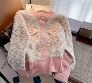 Modelli di Cardigan Lavorato a Maglia per Donna, Nuova Collezione Autunno-Inverno, Maglione Corto <span class=keywords><strong>Taglia</strong></span> Piccola - Product Image 3