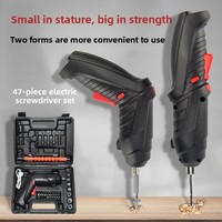 Tournevis électrique pliable 3,6 V en stock, kit de perçage multifonctionnel pour la maison, batterie au lithium rechargeable pour le bois et le cuivre