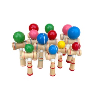 Kendama Tricks Ball, Bola de Madera Japonesa con Diseño de Espada, Juego de Competición para Coordinación Mano-Ojo, Juguete de Entrenamiento para Niños y Adultos - Product Image 1