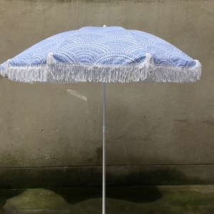 <strong>Beach</strong> &amp; Patio Vintage Umbrella pink and White Stripe Sun Garden Parasol <strong>Beach</strong> <strong>Brollie</strong> - Product Image 1