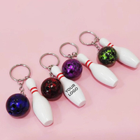 Porte-clés Mini Boule de Bowling pour Événements Sportifs, Cadeaux d'Équipe et Accessoires de Sac