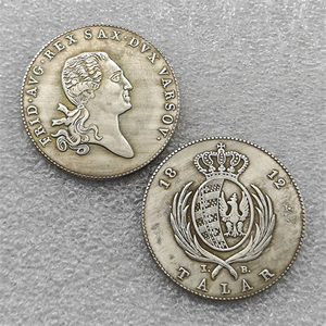 Moneda del Ducado de Varsovia de Polonia de 1812, Friedrich August Talar, estilo antiguo, monedas conmemorativas, regalos, decoración del hogar - Product Image 1