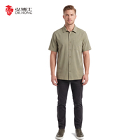 Veste décontractée pour homme, été, simple boutonnage, qualité supérieure, tissu anti-plis à séchage rapide