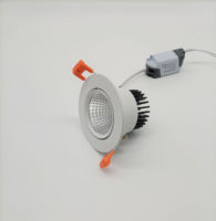 Spot LED encastré de plafond dimmable 3 couleurs (chaleur, blanc, RGB) 5W 7W, angle de faisceau réglable, technologie COB