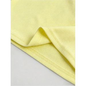 FOXA <b>Women's</b> <b>Lemon</b> Embroidery Camisole Ribbed V Neck Slim Fit <b>Top</b> Beach Outfit - Product Image 5