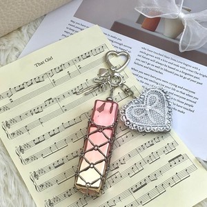 Porte-clés en acier inoxydable INS, sac à maquillage en maille, pendentif de sac DIY en dentelle exquise, vente chaude - Product Image 4