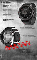Montre digitale pour homme NORTH EDGE APACHE-46, sportive, étanche 50 m, altimètre, baromètre, boussole, heure mondiale, montre-bracelet