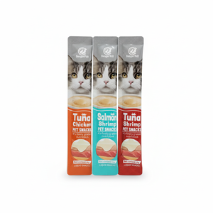 Fournisseur d'usine 15g Friandises à lécher pour chats OEM ODM Nourriture humide naturelle pour chats au thon, saumon, poulet, Snacks crémeux pour chats en gros - Product Image 2